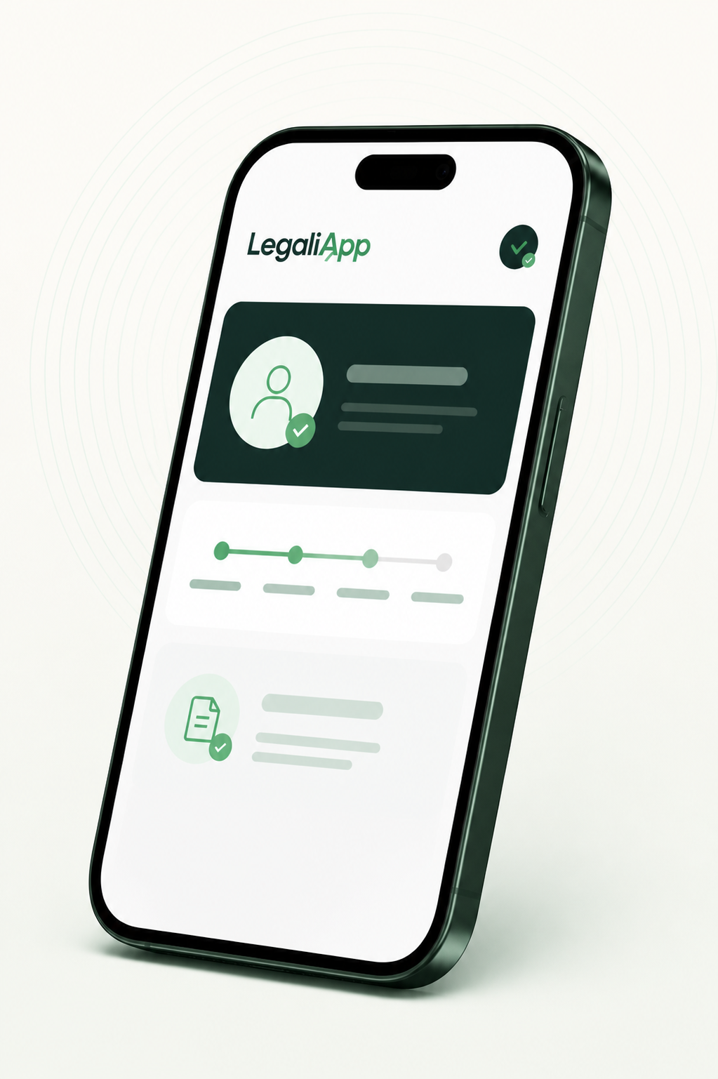 Experiencia móvil de LegaliApp